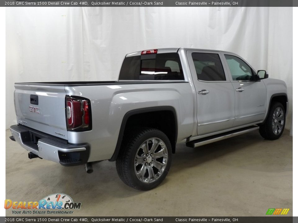2018 GMC Sierra 1500 Denali Crew Cab 4WD Quicksilver Metallic / Cocoa/­Dark Sand Photo #2