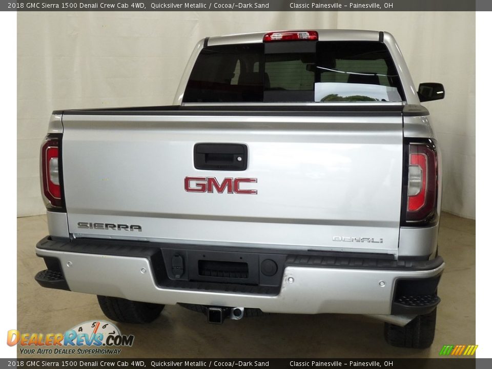 2018 GMC Sierra 1500 Denali Crew Cab 4WD Quicksilver Metallic / Cocoa/­Dark Sand Photo #3