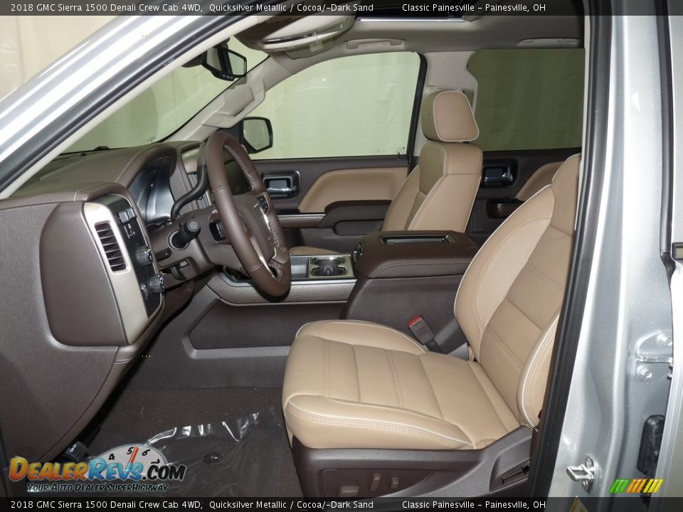2018 GMC Sierra 1500 Denali Crew Cab 4WD Quicksilver Metallic / Cocoa/­Dark Sand Photo #7