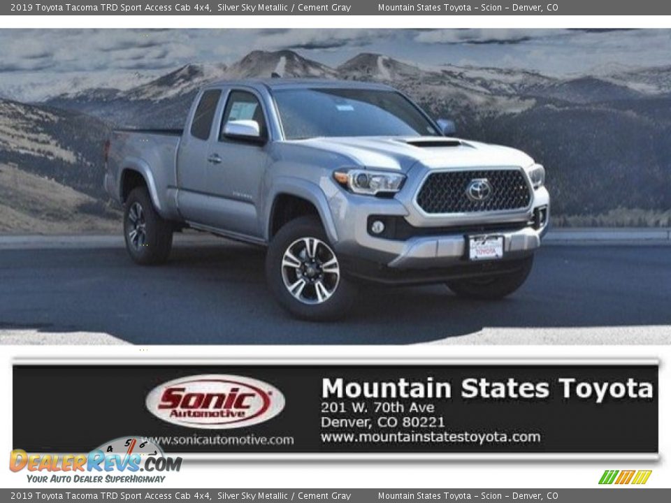 2019 Toyota Tacoma TRD Sport Access Cab 4x4 Silver Sky Metallic / Cement Gray Photo #1