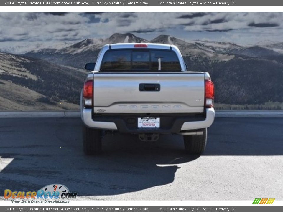 2019 Toyota Tacoma TRD Sport Access Cab 4x4 Silver Sky Metallic / Cement Gray Photo #4