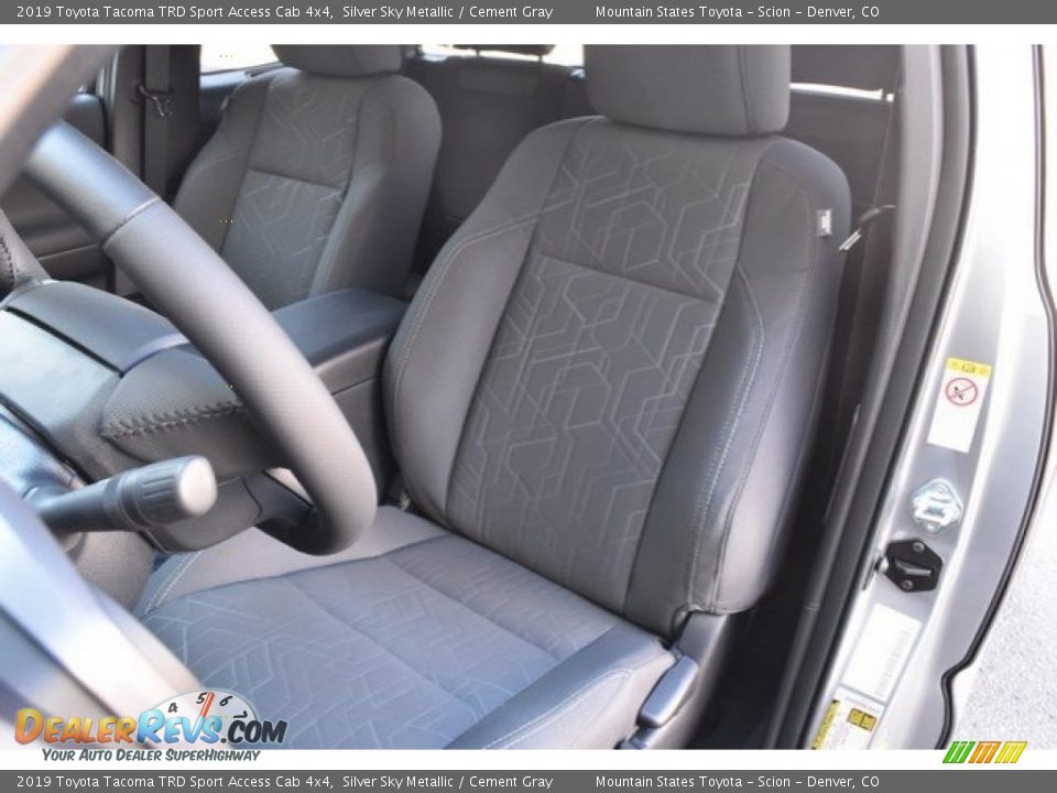 Front Seat of 2019 Toyota Tacoma TRD Sport Access Cab 4x4 Photo #7