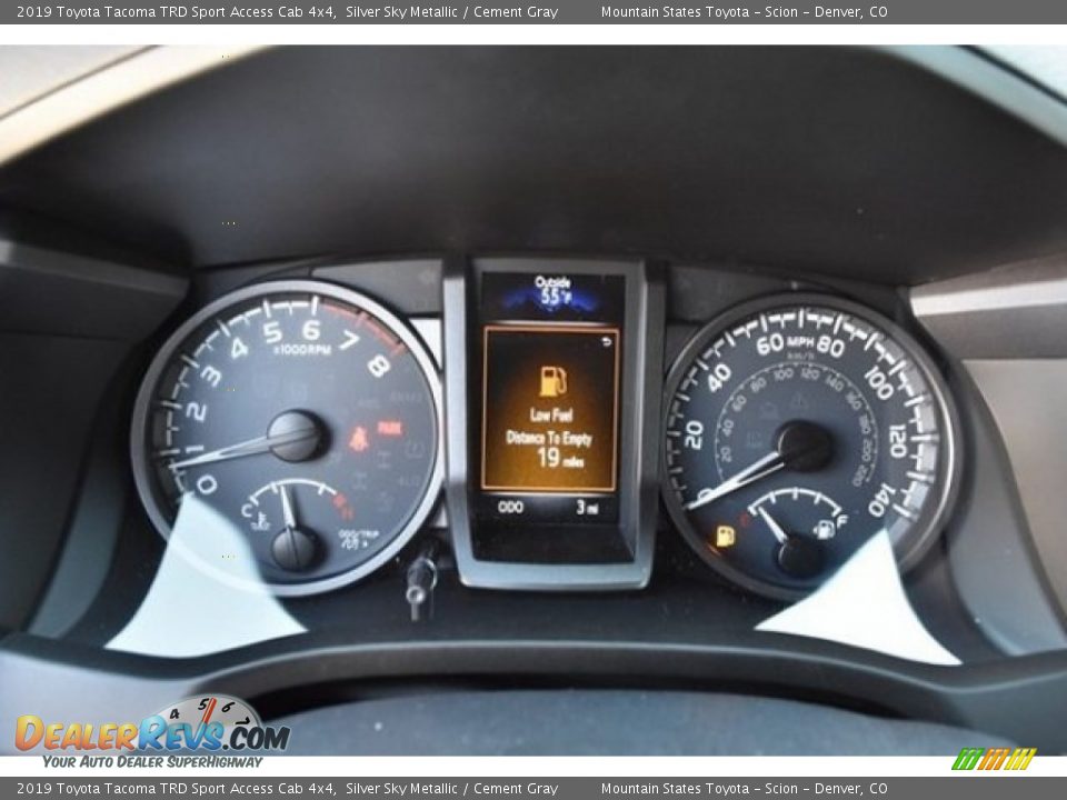 2019 Toyota Tacoma TRD Sport Access Cab 4x4 Gauges Photo #28