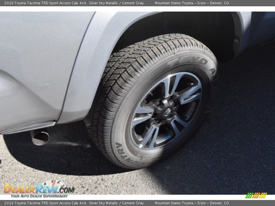 2019 Toyota Tacoma TRD Sport Access Cab 4x4 Silver Sky Metallic / Cement Gray Photo #34