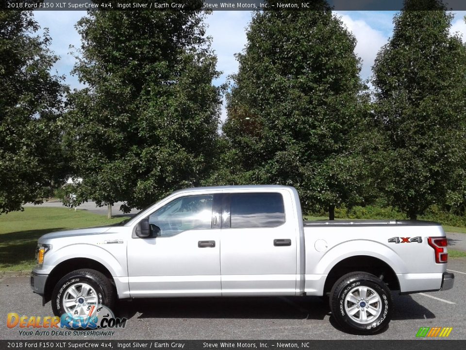 2018 Ford F150 XLT SuperCrew 4x4 Ingot Silver / Earth Gray Photo #1