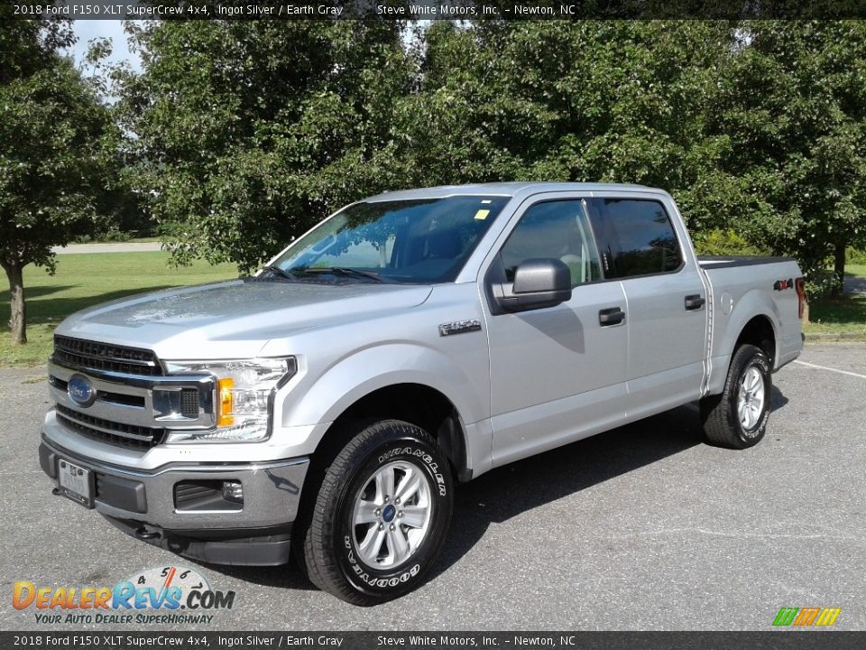 2018 Ford F150 XLT SuperCrew 4x4 Ingot Silver / Earth Gray Photo #2