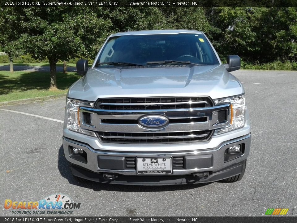 2018 Ford F150 XLT SuperCrew 4x4 Ingot Silver / Earth Gray Photo #3