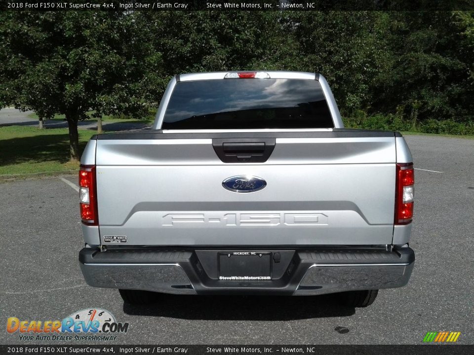 2018 Ford F150 XLT SuperCrew 4x4 Ingot Silver / Earth Gray Photo #7