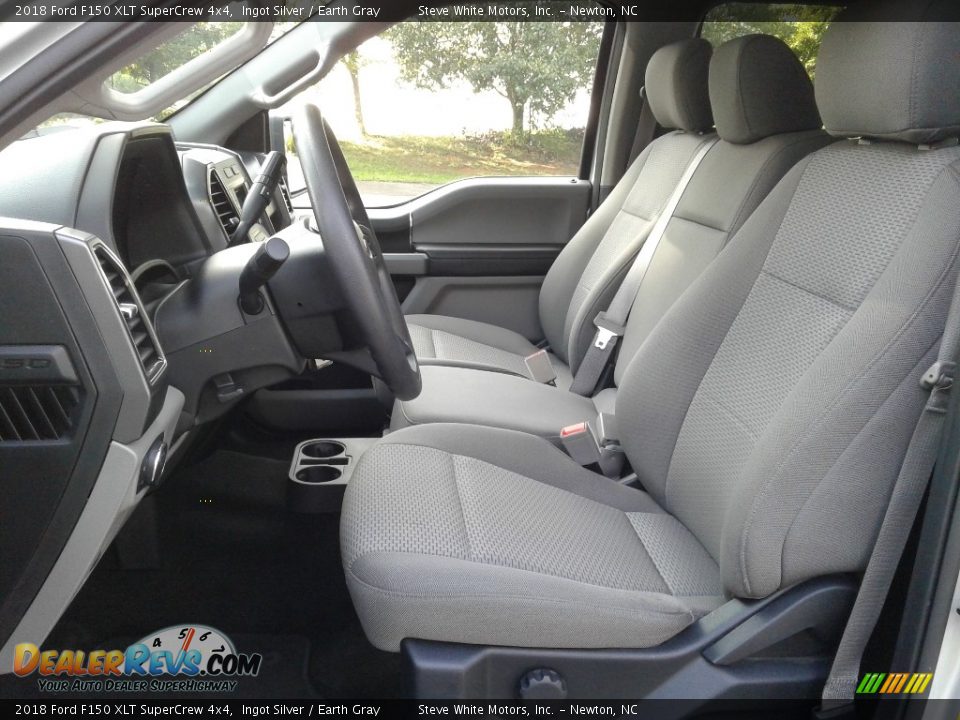 2018 Ford F150 XLT SuperCrew 4x4 Ingot Silver / Earth Gray Photo #10
