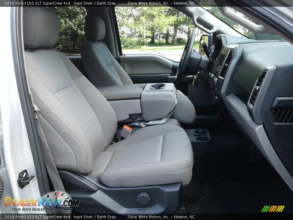 2018 Ford F150 XLT SuperCrew 4x4 Ingot Silver / Earth Gray Photo #15