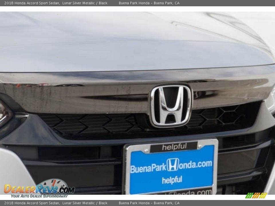 2018 Honda Accord Sport Sedan Lunar Silver Metallic / Black Photo #4