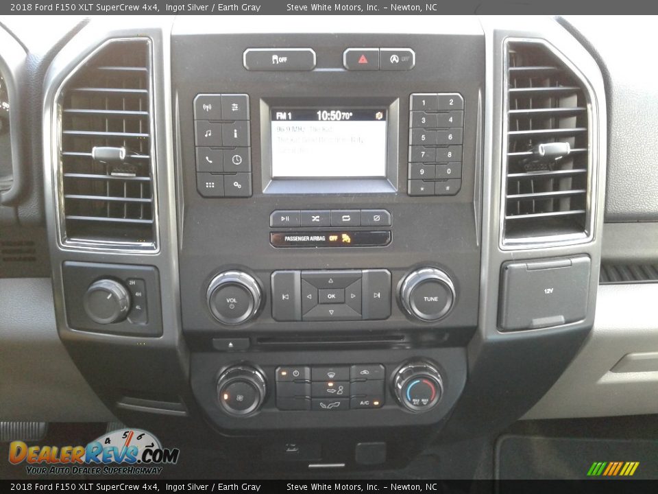 2018 Ford F150 XLT SuperCrew 4x4 Ingot Silver / Earth Gray Photo #19