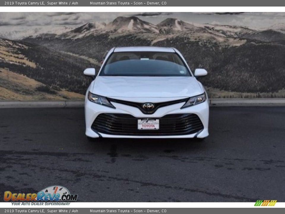 2019 Toyota Camry LE Super White / Ash Photo #2