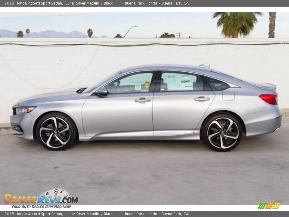 2018 Honda Accord Sport Sedan Lunar Silver Metallic / Black Photo #9