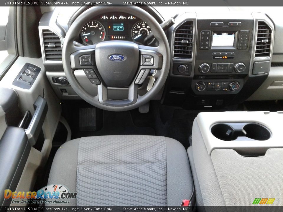 2018 Ford F150 XLT SuperCrew 4x4 Ingot Silver / Earth Gray Photo #24
