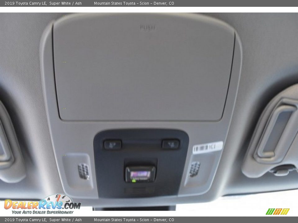 2019 Toyota Camry LE Super White / Ash Photo #9