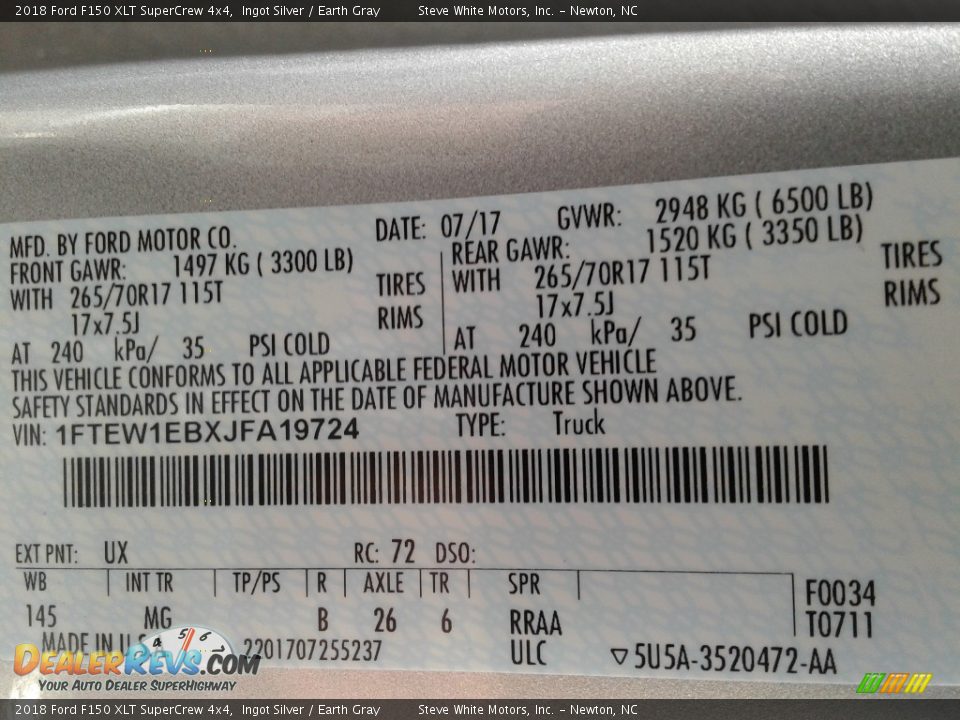2018 Ford F150 XLT SuperCrew 4x4 Ingot Silver / Earth Gray Photo #27