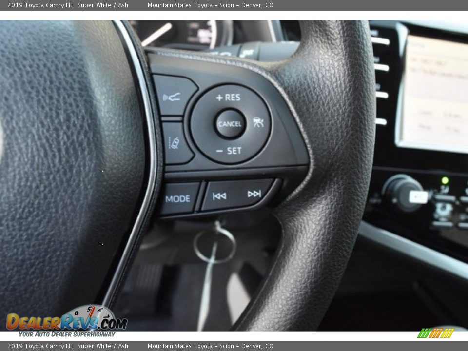 2019 Toyota Camry LE Super White / Ash Photo #27