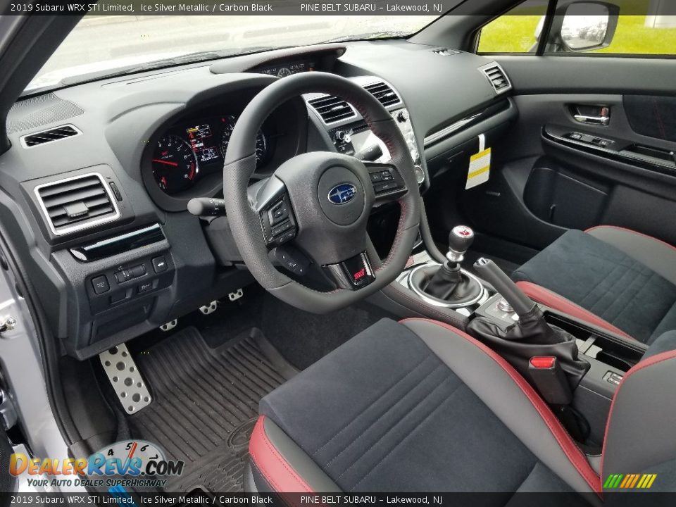 Carbon Black Interior - 2019 Subaru WRX STI Limited Photo #7