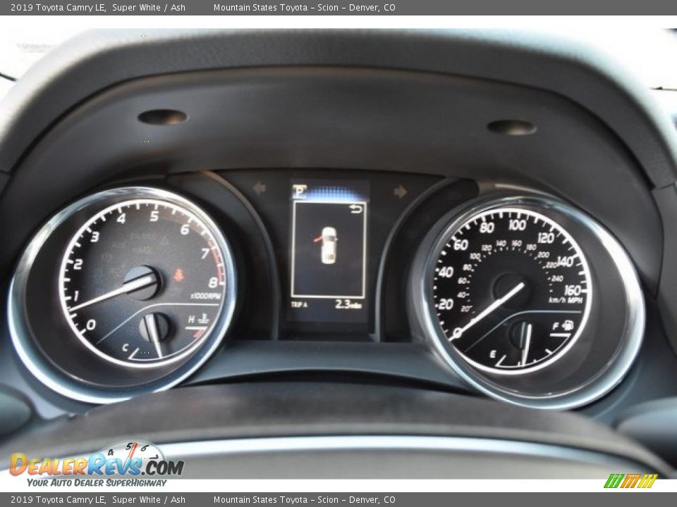 2019 Toyota Camry LE Super White / Ash Photo #28