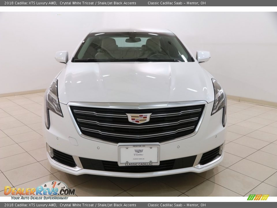 2018 Cadillac XTS Luxury AWD Crystal White Tricoat / Shale/Jet Black Accents Photo #2