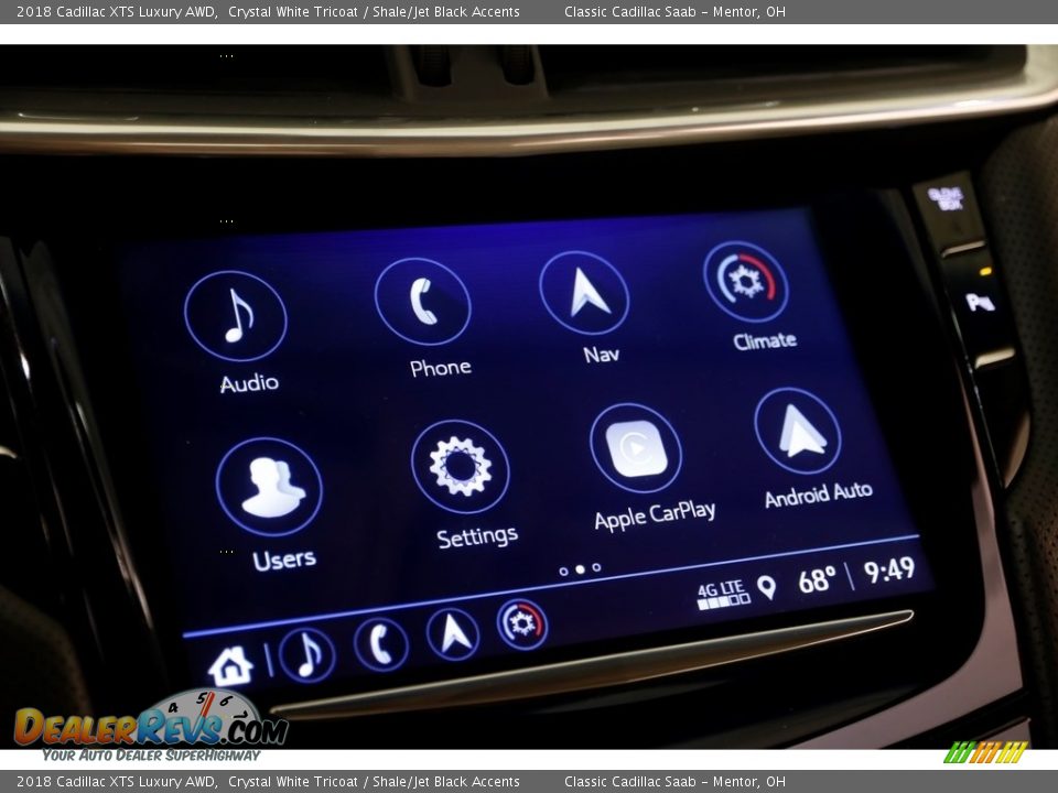 2018 Cadillac XTS Luxury AWD Crystal White Tricoat / Shale/Jet Black Accents Photo #11