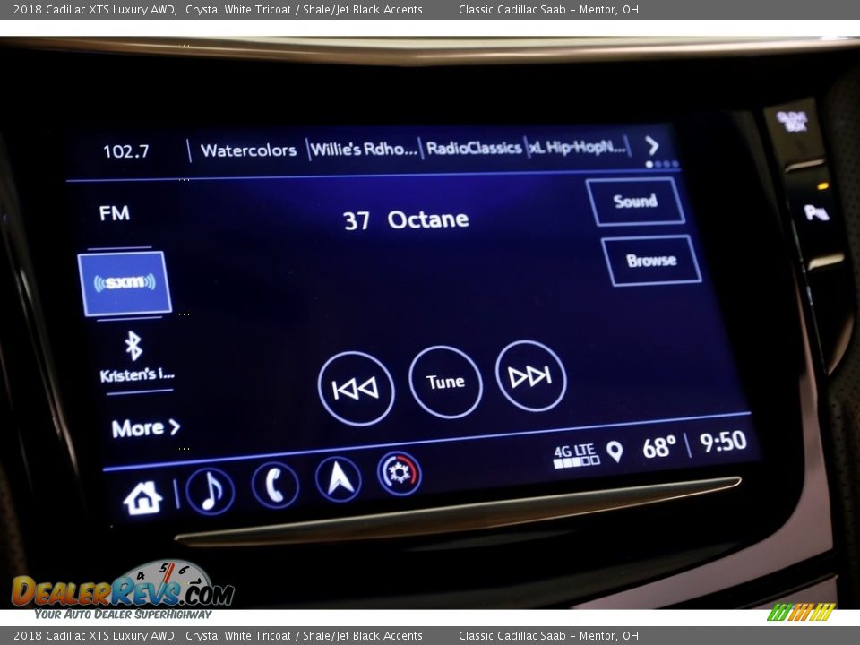 2018 Cadillac XTS Luxury AWD Crystal White Tricoat / Shale/Jet Black Accents Photo #14