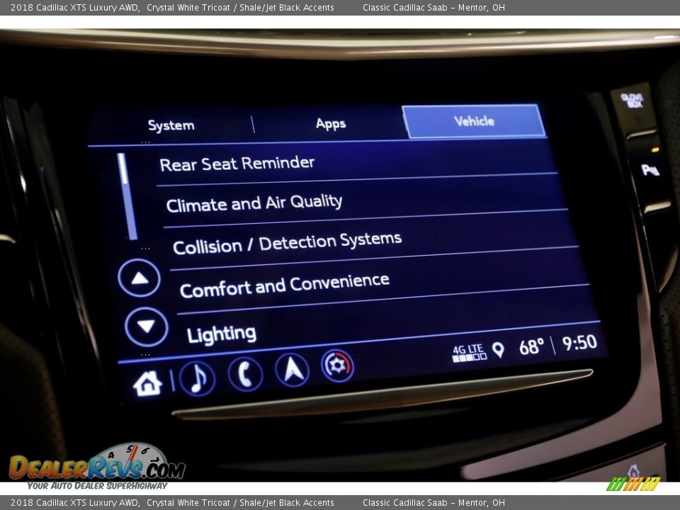 2018 Cadillac XTS Luxury AWD Crystal White Tricoat / Shale/Jet Black Accents Photo #16