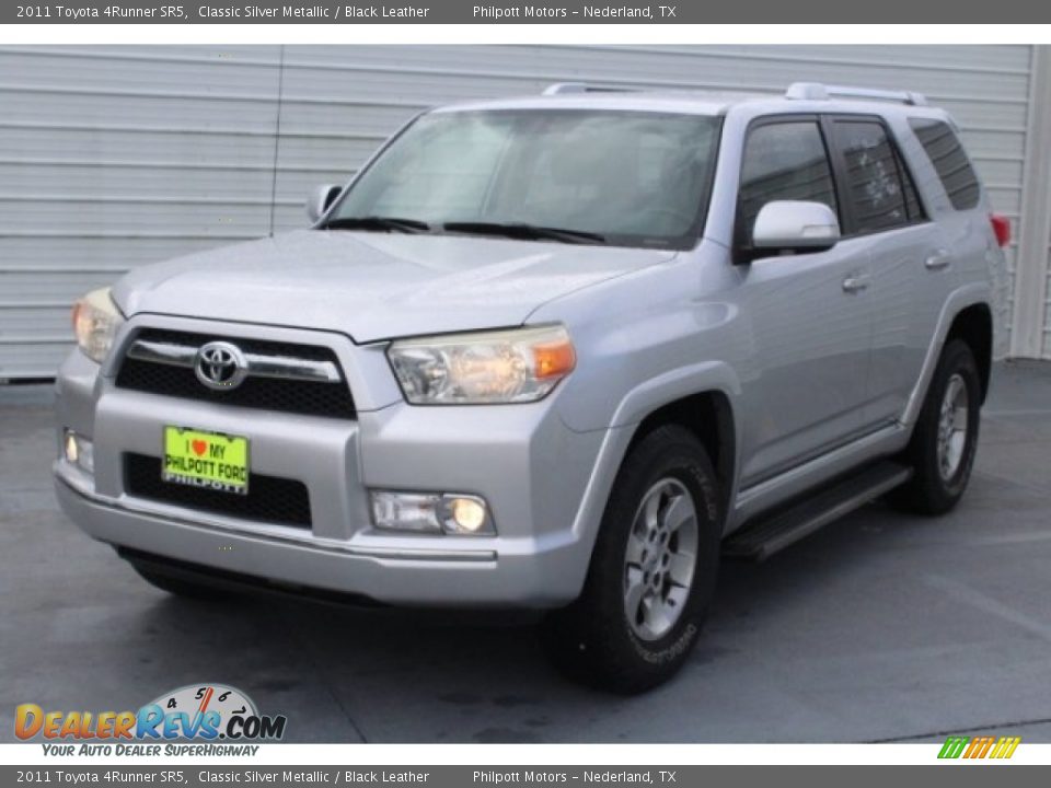 2011 Toyota 4Runner SR5 Classic Silver Metallic / Black Leather Photo #3