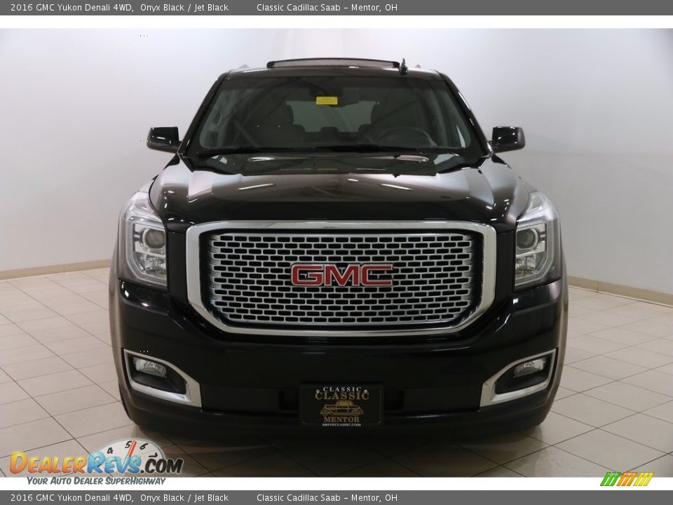 2016 GMC Yukon Denali 4WD Onyx Black / Jet Black Photo #2