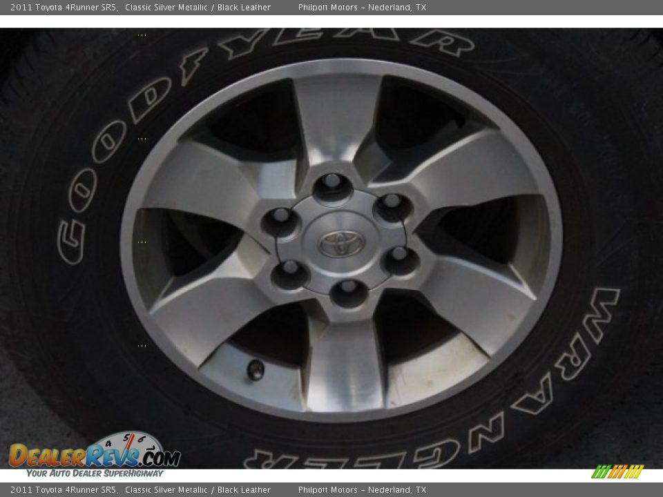 2011 Toyota 4Runner SR5 Classic Silver Metallic / Black Leather Photo #12