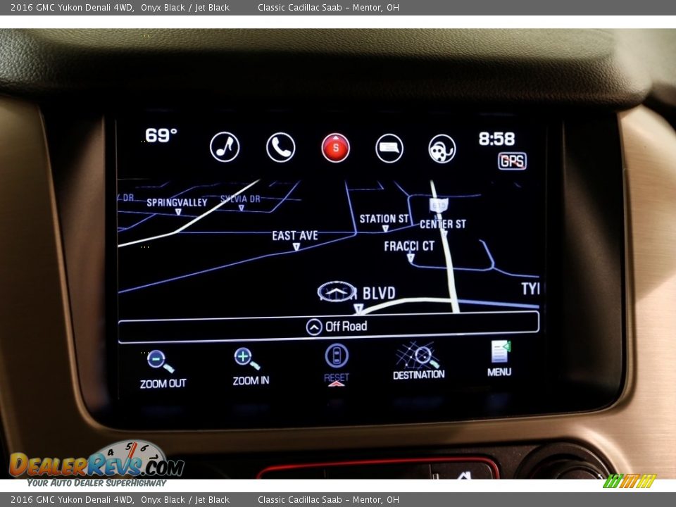 2016 GMC Yukon Denali 4WD Onyx Black / Jet Black Photo #14