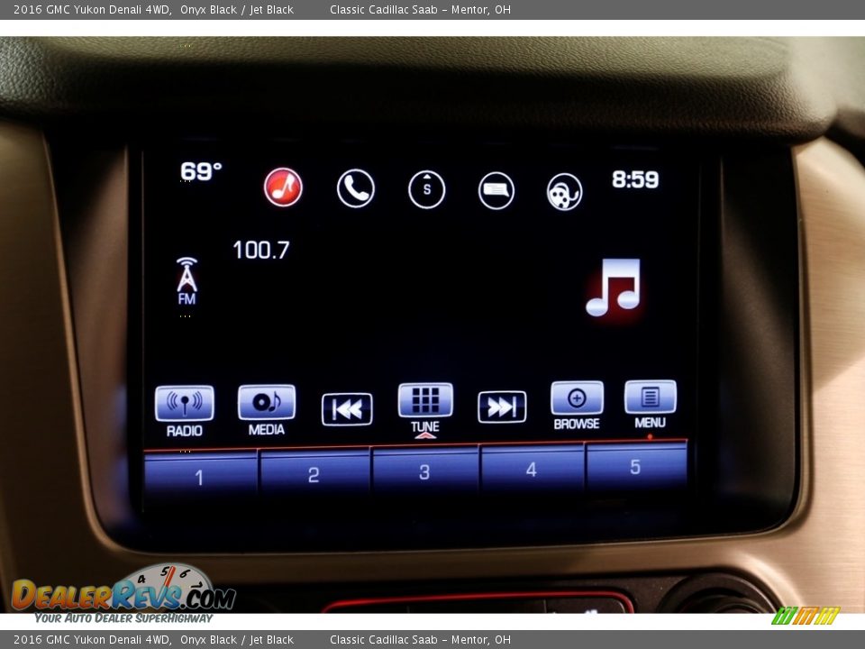 2016 GMC Yukon Denali 4WD Onyx Black / Jet Black Photo #16
