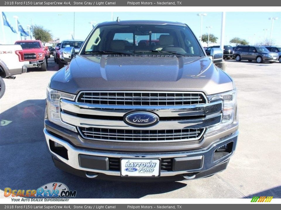 2018 Ford F150 Lariat SuperCrew 4x4 Stone Gray / Light Camel Photo #2