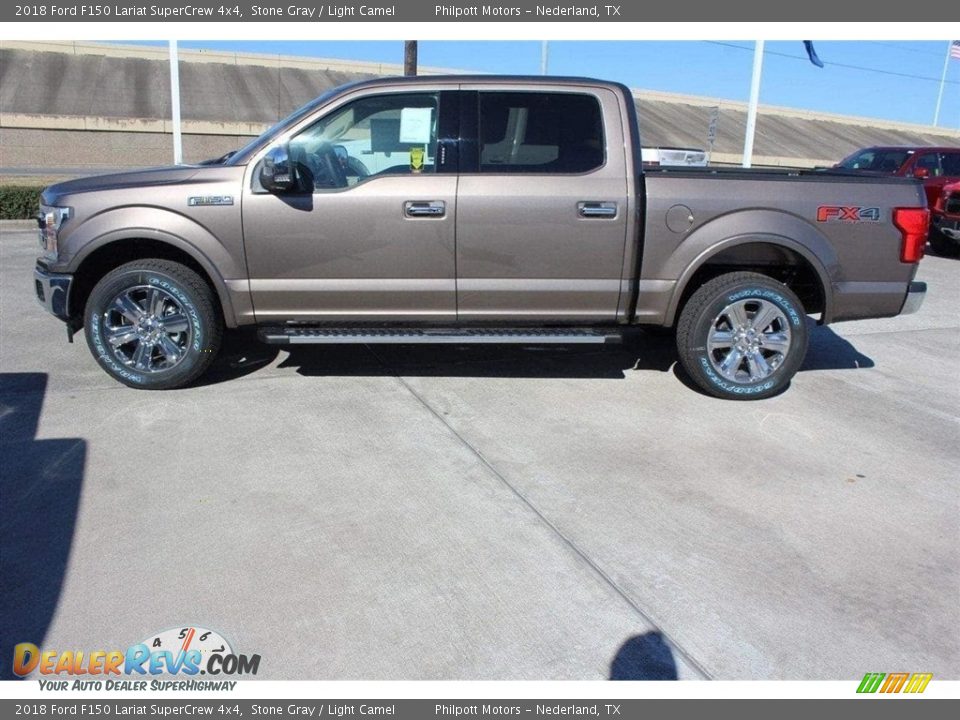 2018 Ford F150 Lariat SuperCrew 4x4 Stone Gray / Light Camel Photo #5