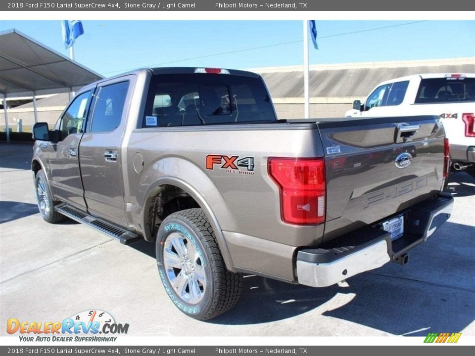 2018 Ford F150 Lariat SuperCrew 4x4 Stone Gray / Light Camel Photo #6