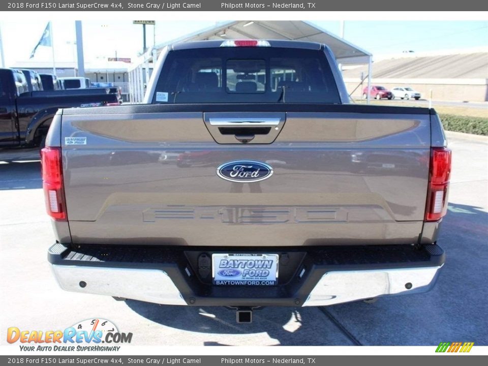 2018 Ford F150 Lariat SuperCrew 4x4 Stone Gray / Light Camel Photo #7