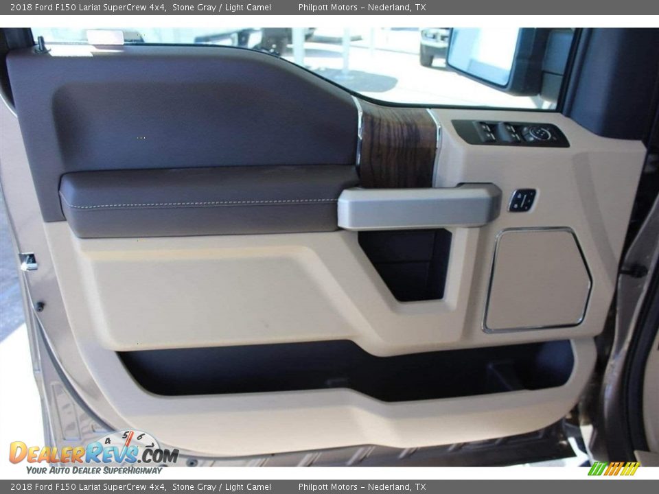 2018 Ford F150 Lariat SuperCrew 4x4 Stone Gray / Light Camel Photo #9