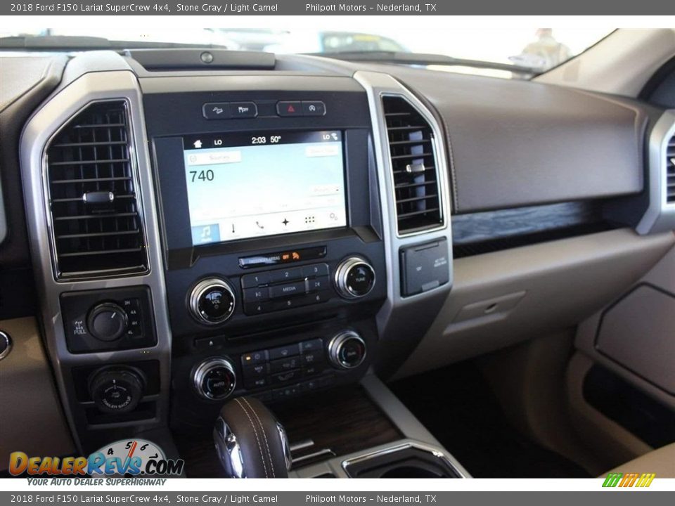 2018 Ford F150 Lariat SuperCrew 4x4 Stone Gray / Light Camel Photo #14