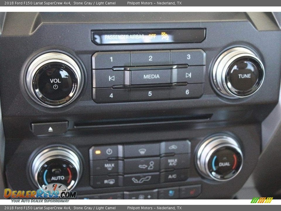 2018 Ford F150 Lariat SuperCrew 4x4 Stone Gray / Light Camel Photo #18