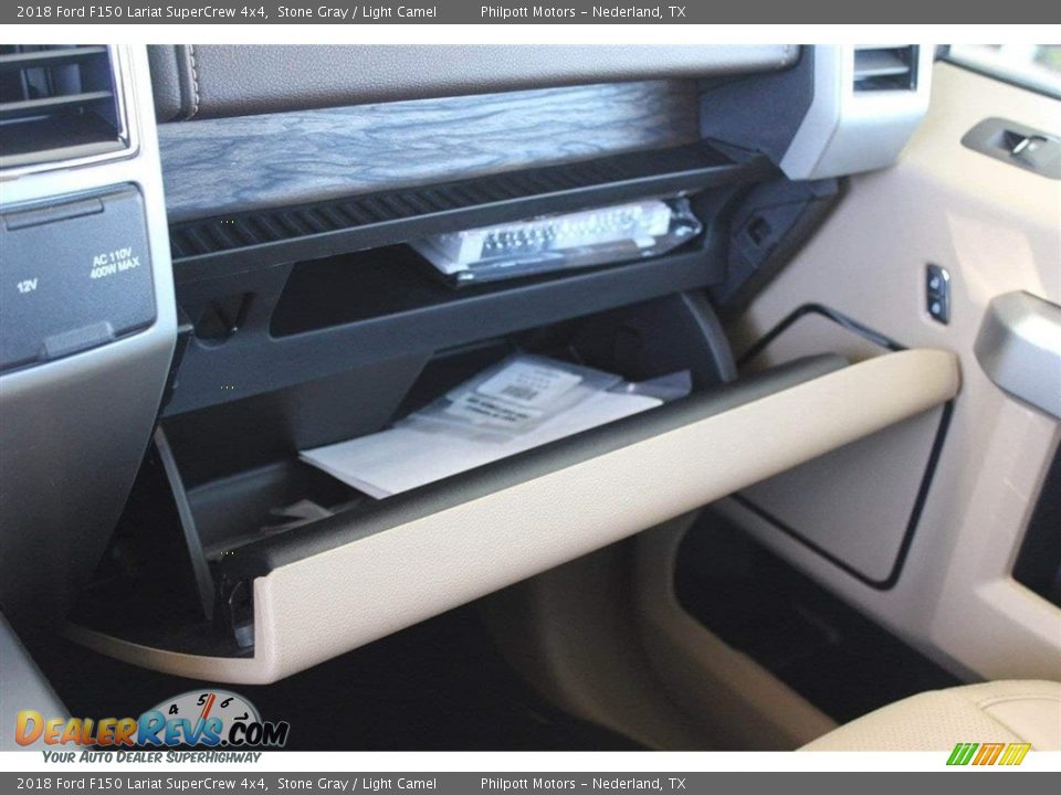 2018 Ford F150 Lariat SuperCrew 4x4 Stone Gray / Light Camel Photo #23