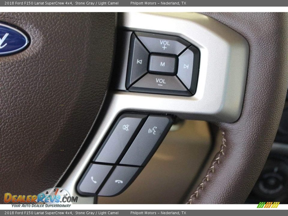 2018 Ford F150 Lariat SuperCrew 4x4 Stone Gray / Light Camel Photo #26