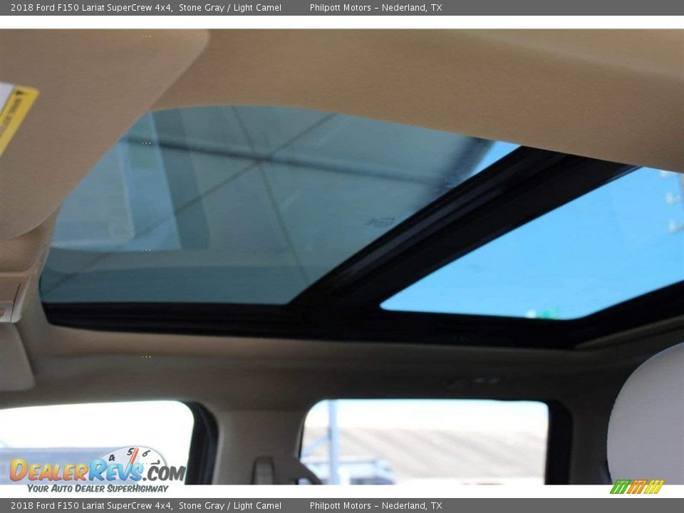 2018 Ford F150 Lariat SuperCrew 4x4 Stone Gray / Light Camel Photo #28