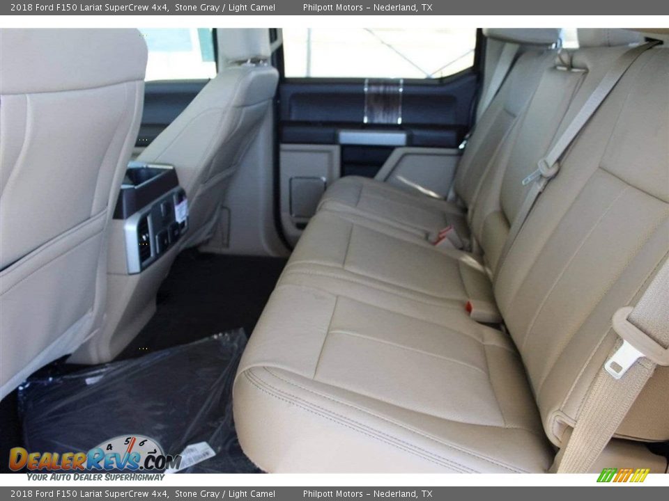 2018 Ford F150 Lariat SuperCrew 4x4 Stone Gray / Light Camel Photo #31