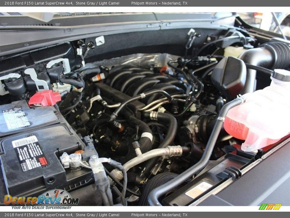 2018 Ford F150 Lariat SuperCrew 4x4 Stone Gray / Light Camel Photo #35