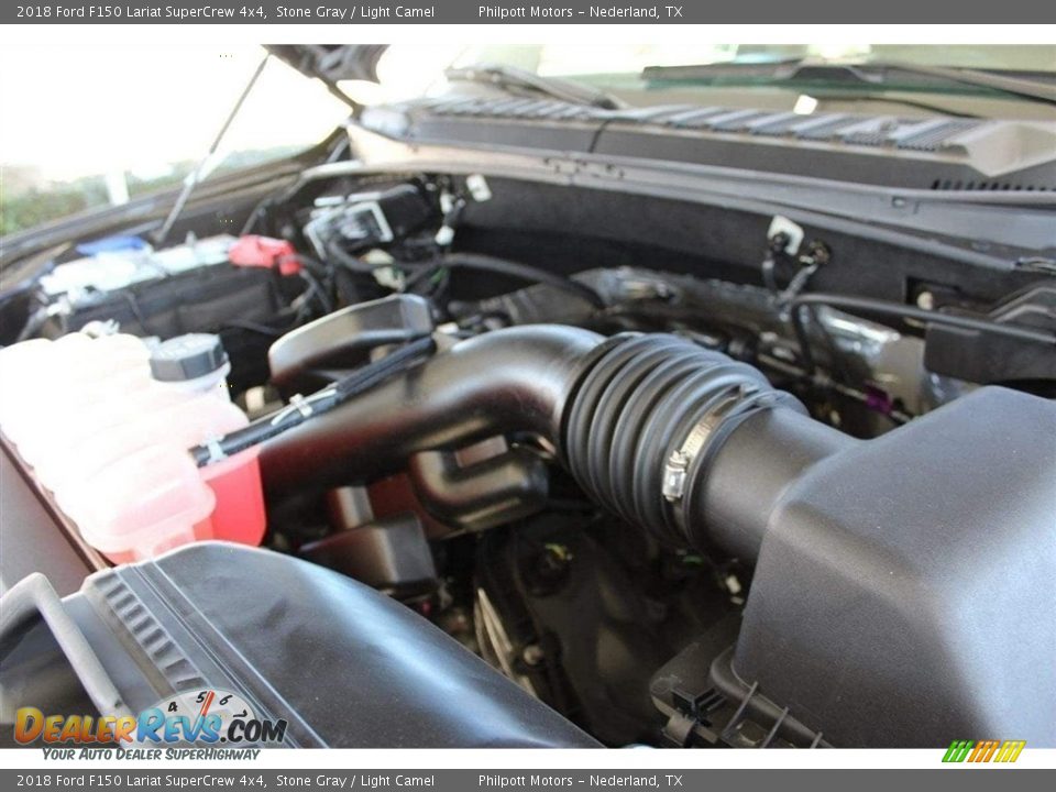 2018 Ford F150 Lariat SuperCrew 4x4 Stone Gray / Light Camel Photo #36