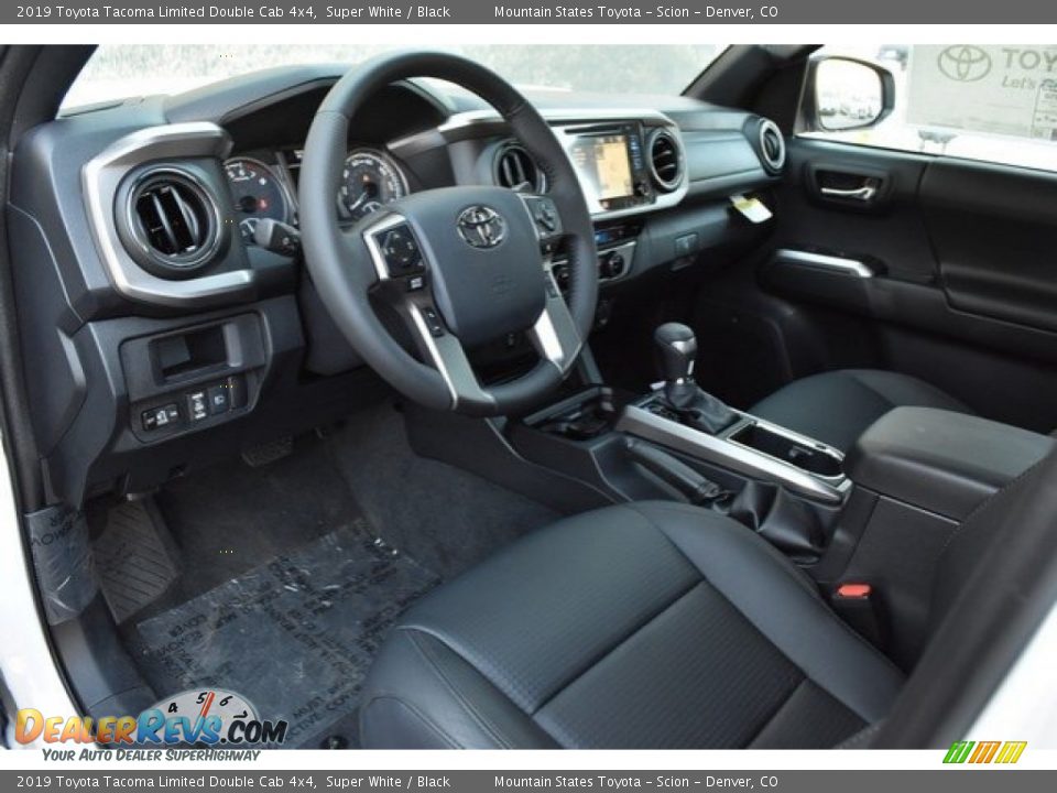 Black Interior - 2019 Toyota Tacoma Limited Double Cab 4x4 Photo #5