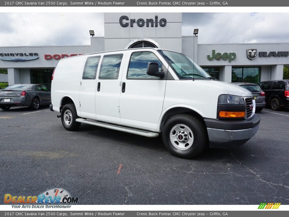 2017 GMC Savana Van 2500 Cargo Summit White / Medium Pewter Photo #1