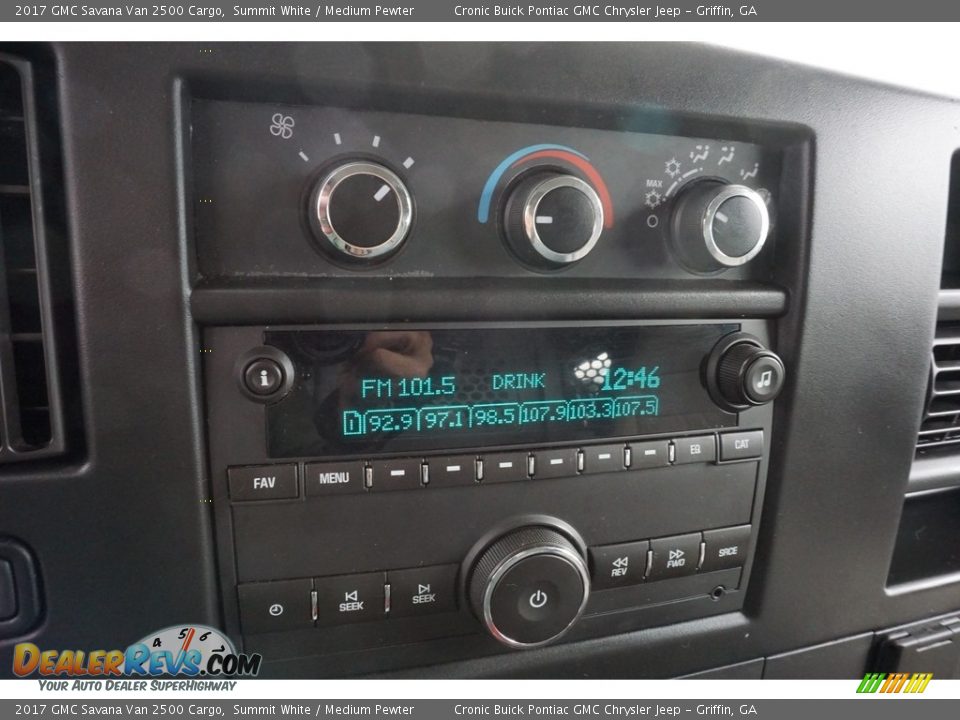 2017 GMC Savana Van 2500 Cargo Summit White / Medium Pewter Photo #6