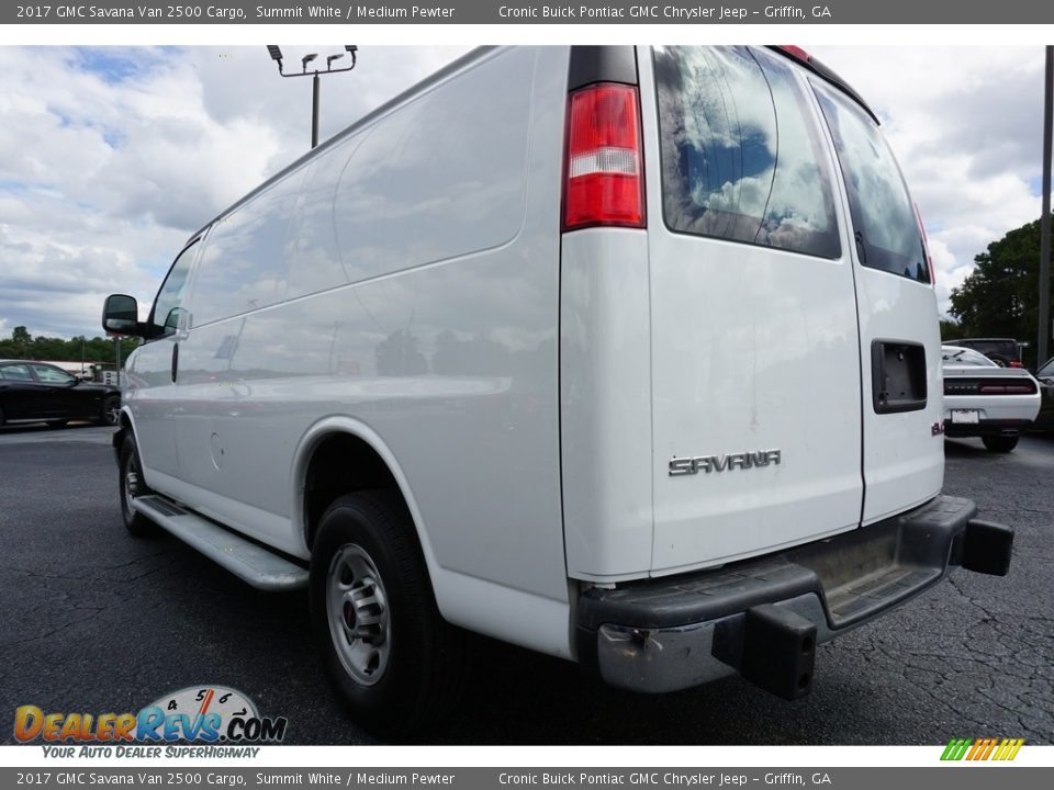 2017 GMC Savana Van 2500 Cargo Summit White / Medium Pewter Photo #8